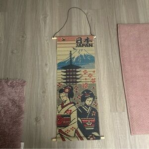 Traditional Japanese Wall Hanging Decor - Multicolor